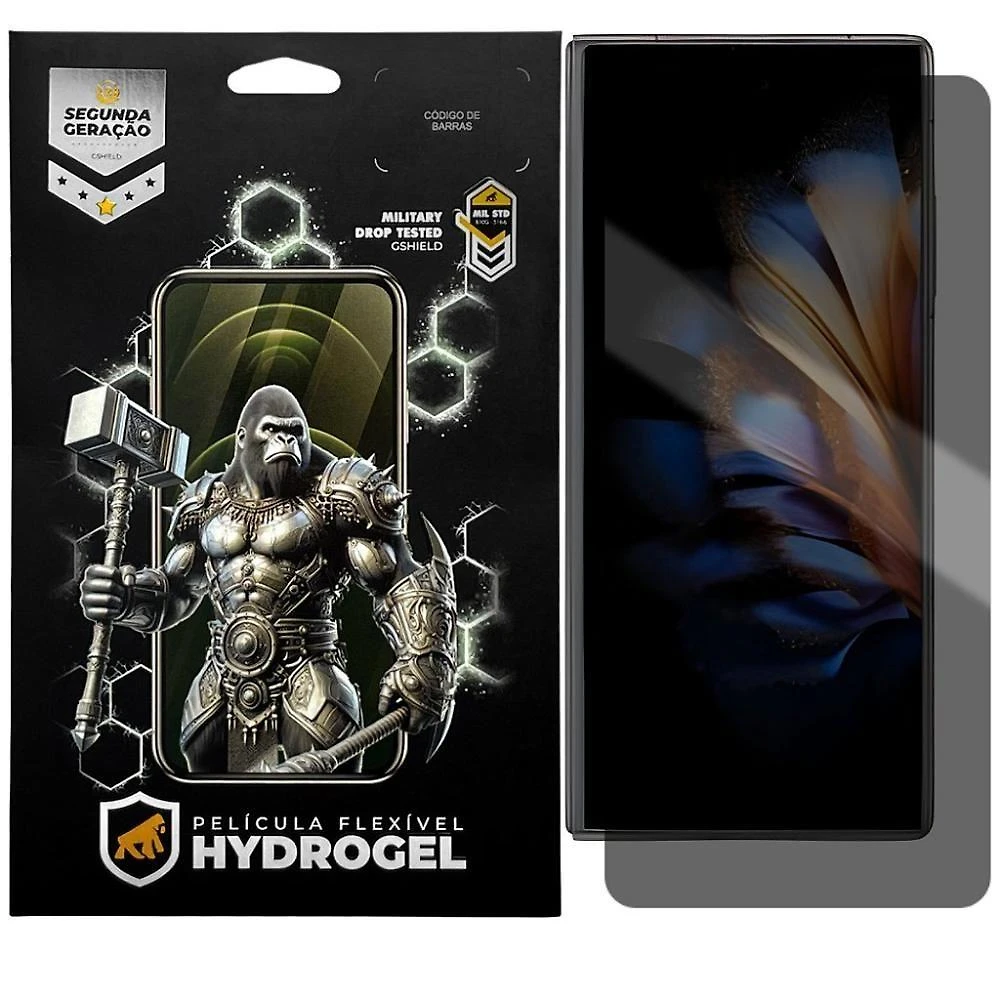 Película Gshield Privacidade Hydrogel para Nubia Fold com Proteção Contra Riscos Transparente 1