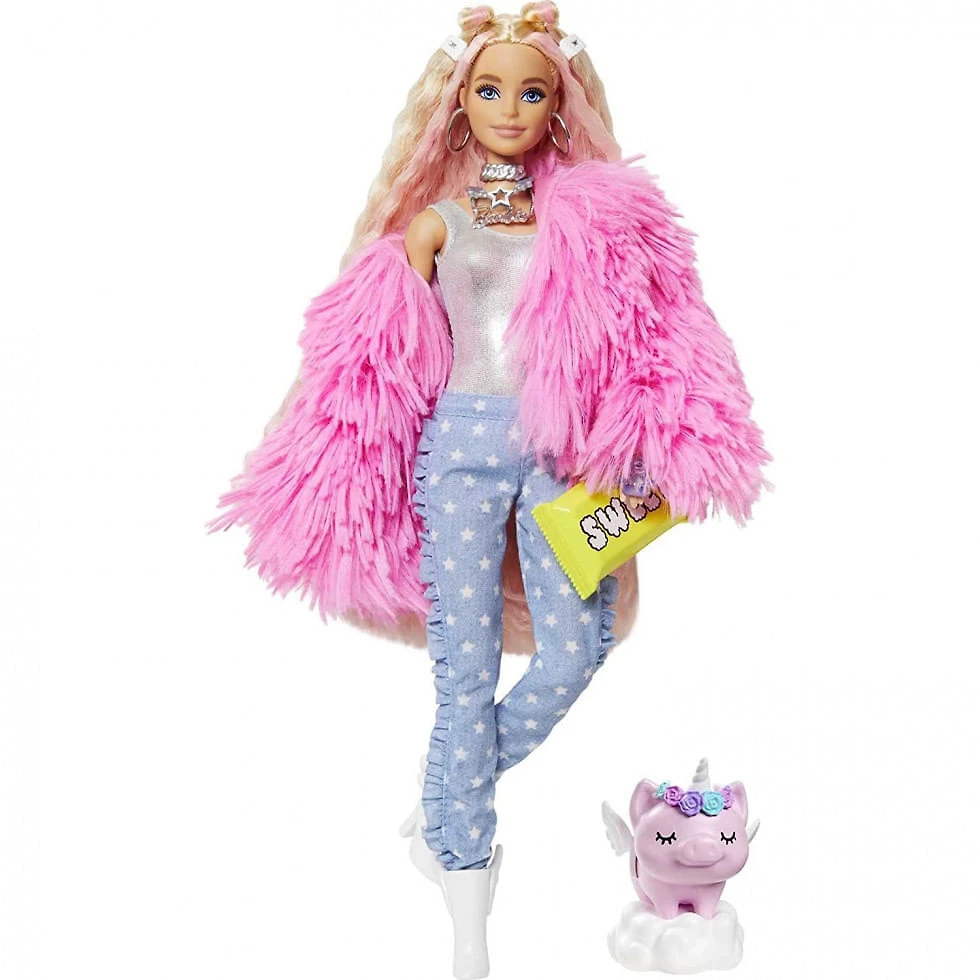 Boneca Barbie Extra com 15 Acessórios Fashion para Crianças de 3 anos ou Mais