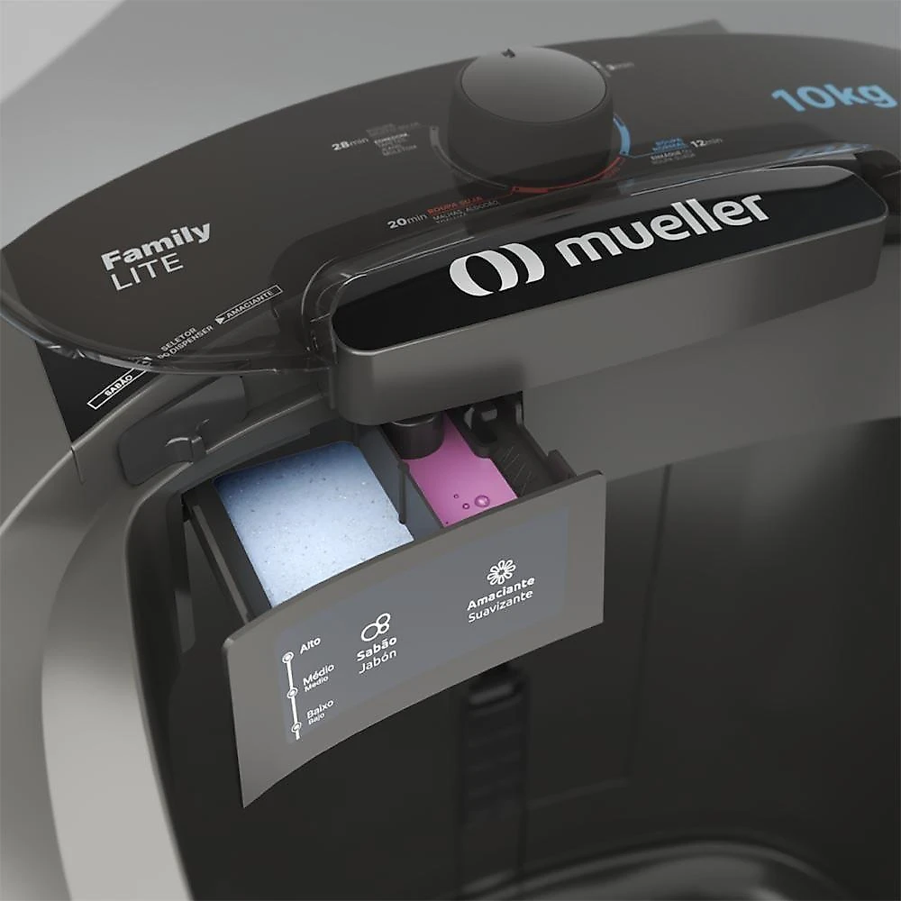 Tanquinho De Lavar Roupa Mueller Family Lite 10 Kg Cinza 220v