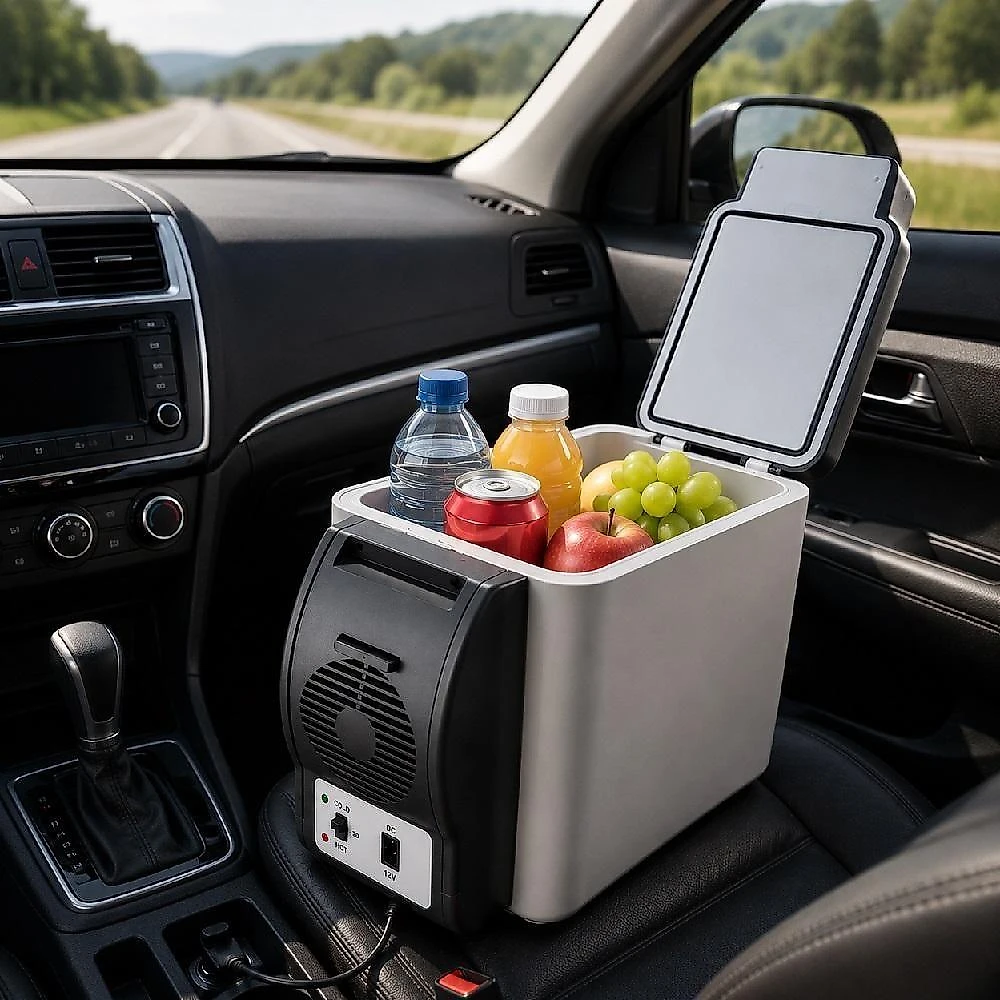 Mini Geladeira Automotiva 6L Refrigerador e Aquecedor 12V para Carro Yeet