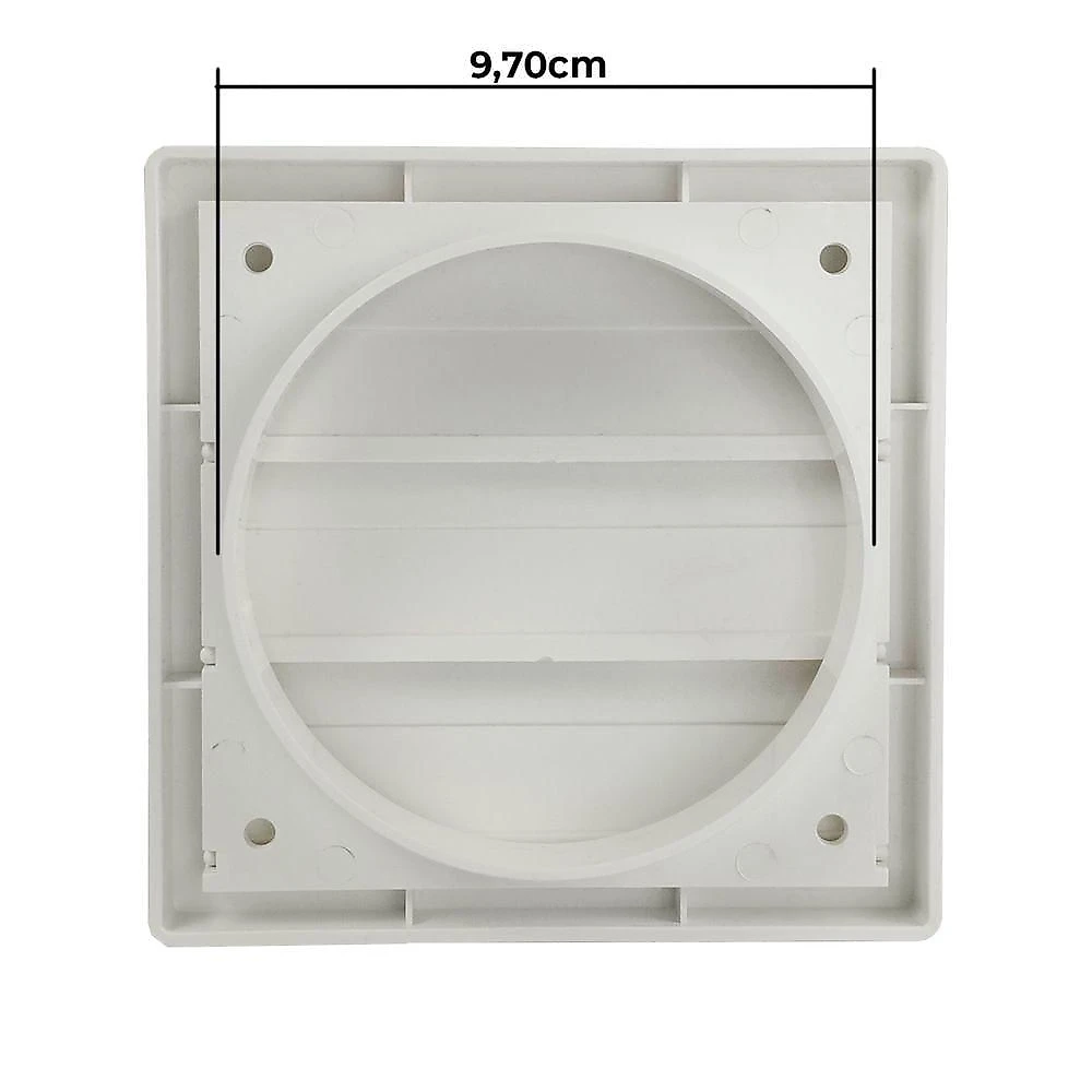 Grade Externa Para Saída De Ar Auto Fechante 100mm