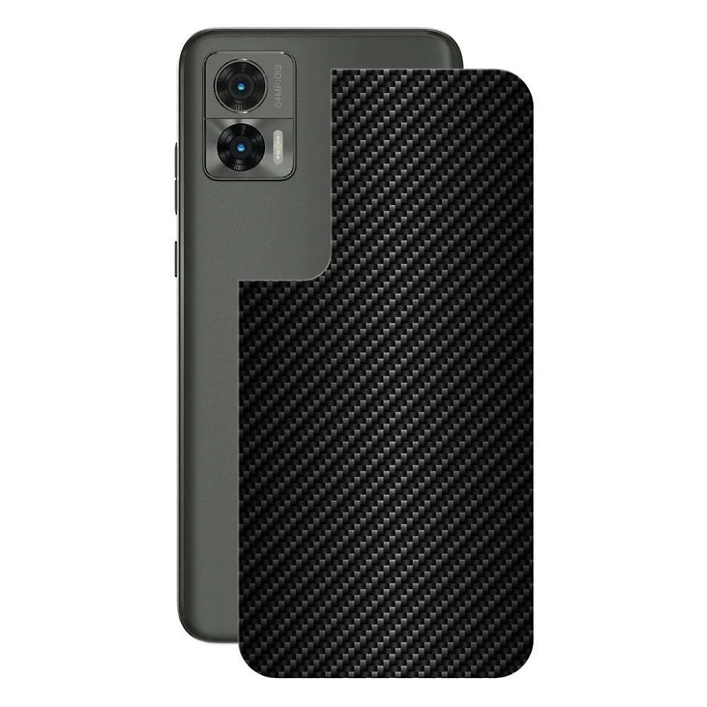Película Motorolaedge30-Traseira Fibra Carbono Preta-Gshield