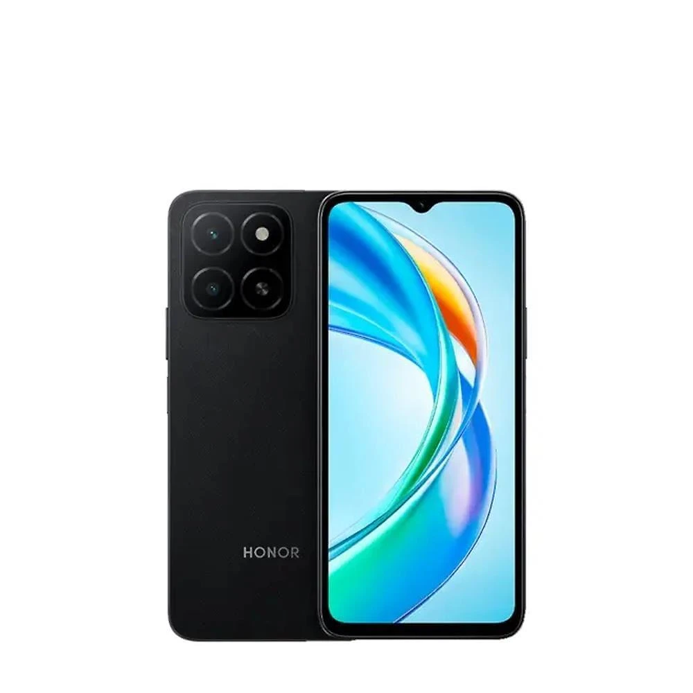 Smartphone honor x5b 4g plus 256gb preto, 4+4gb ram turbo, processador mediatek helio g36, câmera traseira dupla de até 50mp e tela de 6,56"
