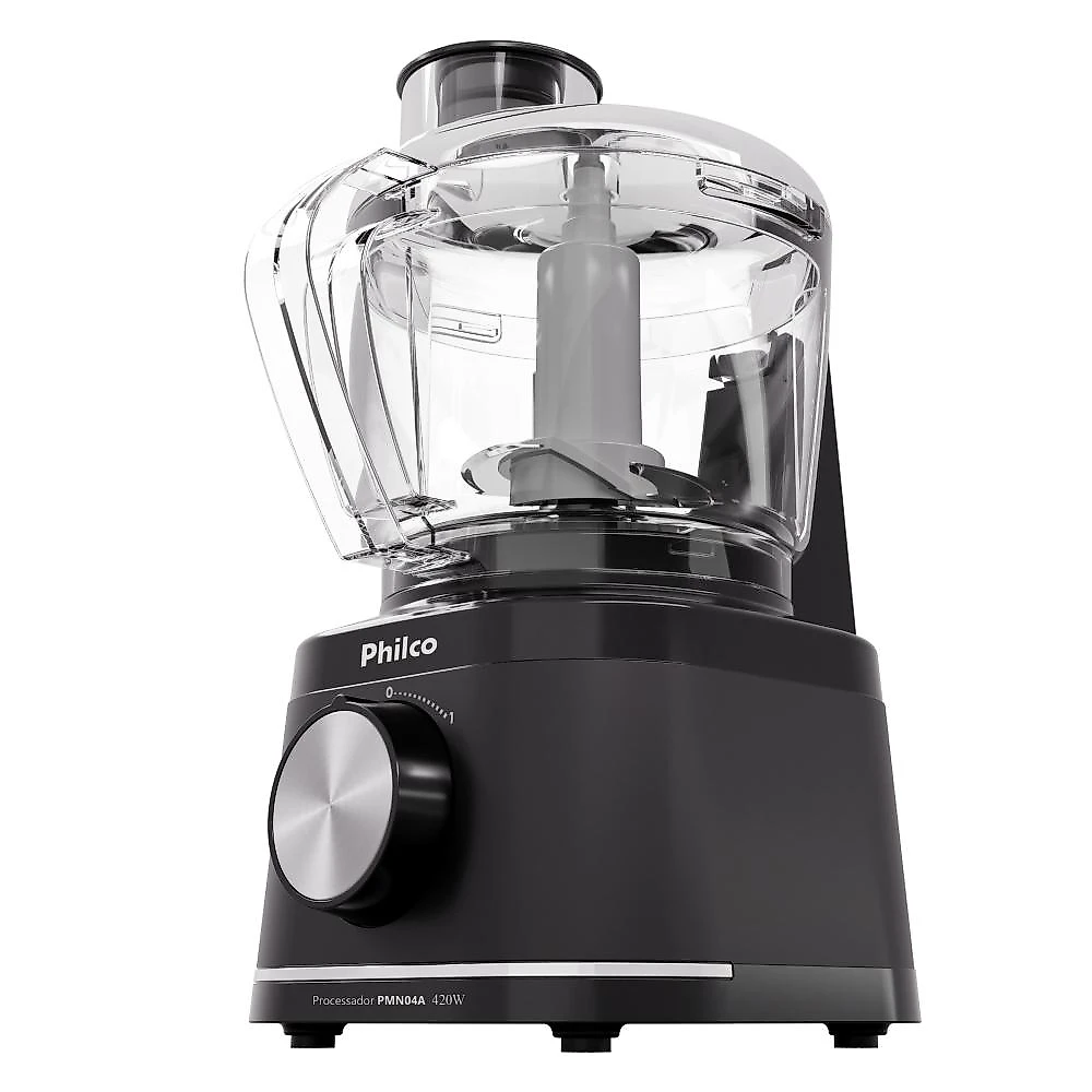 Processador de alimentos philco pmn04a 420w 500ml trava de segurança preto 110