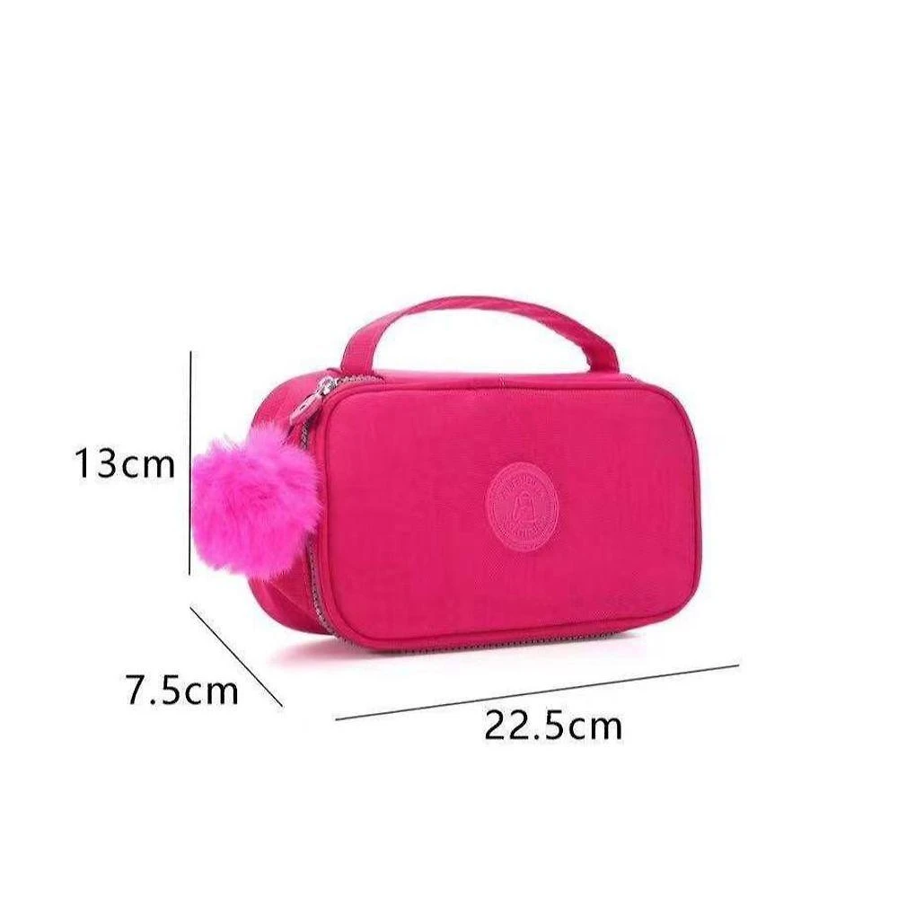 Estojo Escolar OEM Box Juvenil Martelasse Jumbo 2 Compartimentos Organizador 1 Unidade Rosa