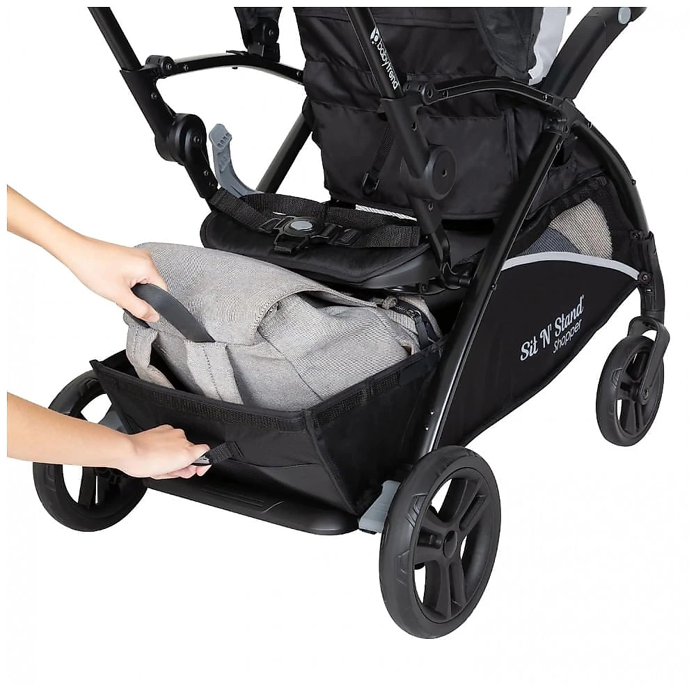 Carrinho de Bebê Baby Trend Sit N Stand 5-em-1 com Bebê Conforto Ally 35 Poeira Lunar