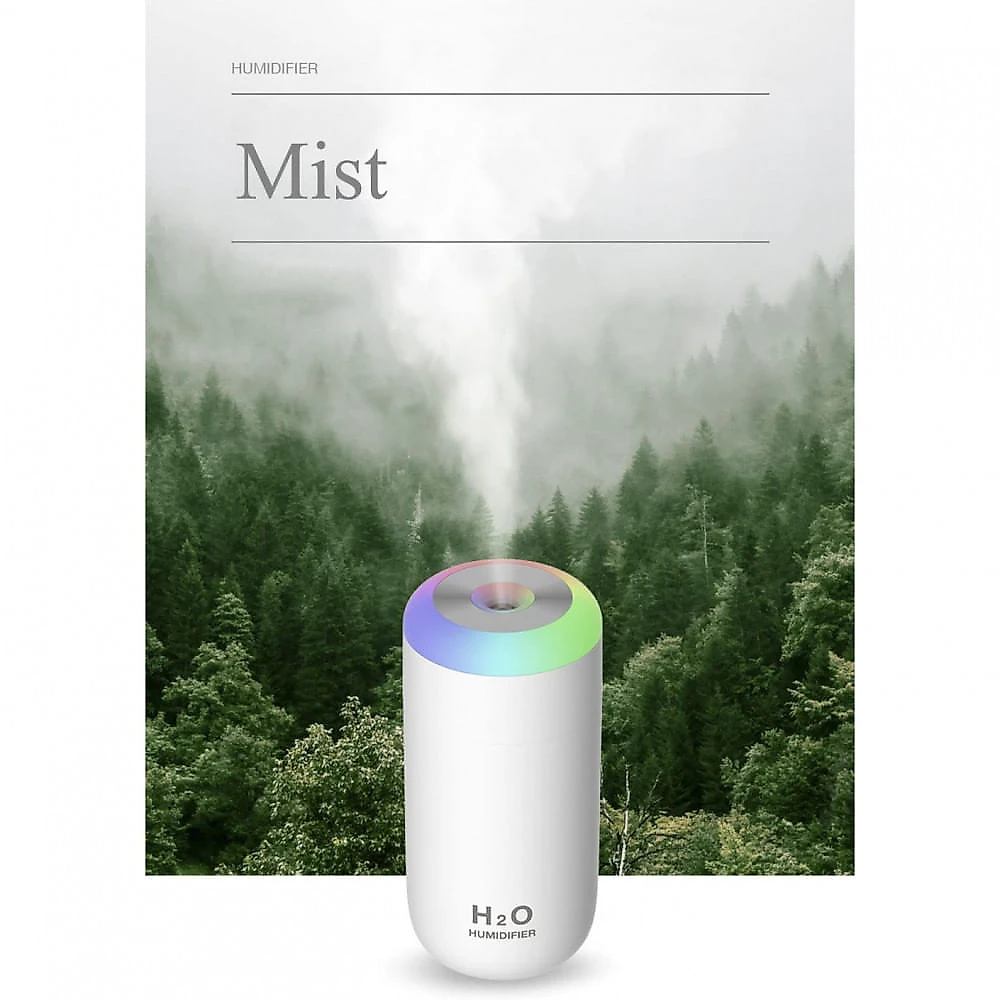 OMei Stars Mini Umidificador Ultrassônico Portátil 350mL c Desligamento Automático Silencioso 110V Rosa