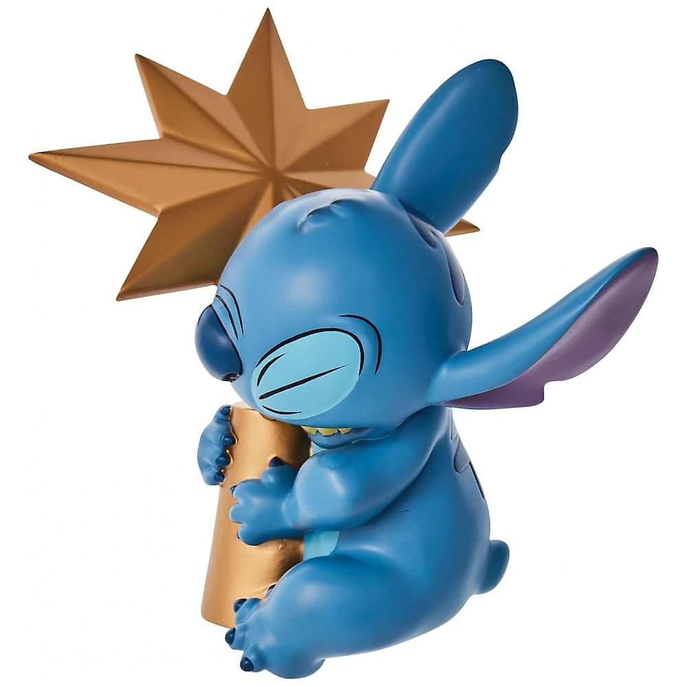 Topo de Árvore de Natal Department 56 Disney Lilo and Stitch com Estrela, Resina Esculpida, 21,6x17,1x8,5 cm Multicolorido