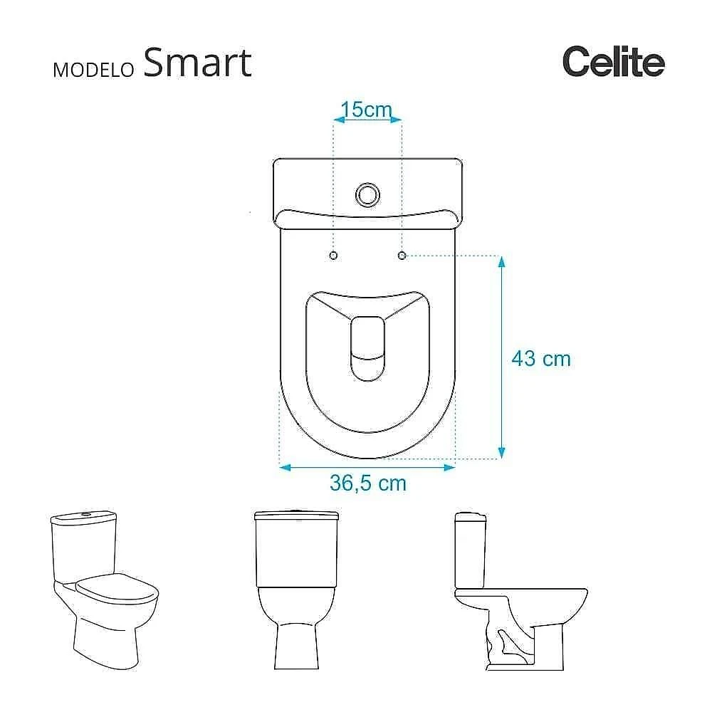 Assento Sanitário Smart Alongado Poliuretano Parafusado Almofadado Bege Claro Pontto Lavabo webcontinental-7897116727265