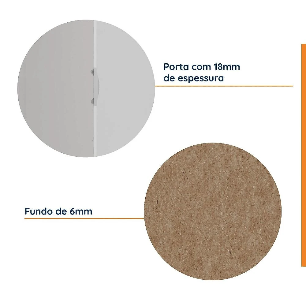 Guarda Roupa de Canto Closet com 6 Prateleiras e Portas de Espelho Hera CabeCasa MadeiraOriginals Guarda Roupa de Canto Closet com 6 Prateleiras e Portas de Espelho Modular Hera Cabecasa Madeiramade Branco Geada