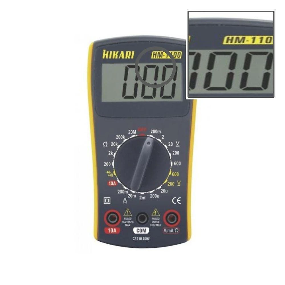Multímetro Digital Hikari Hm1100 Amarelo-cinza