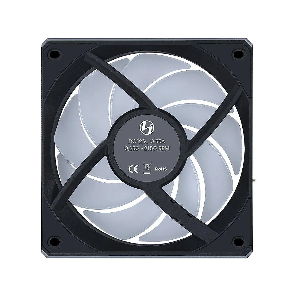 Ventoinha Lian Li Uni Fan CL Wireless, 120mm, ARGB, 2000 RPM, FDB, Preto - 12CL1W1B