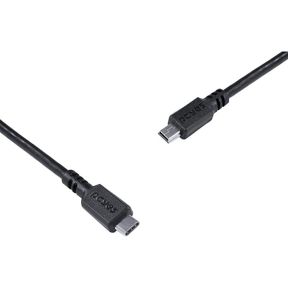 Cabo Usb Tipo C Mini Usb B 1m Preto