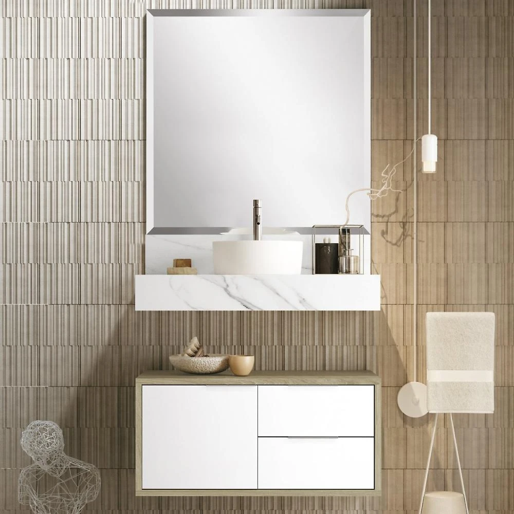 Bancada em Porcelanato 80cm Pró para Cuba de Apoio