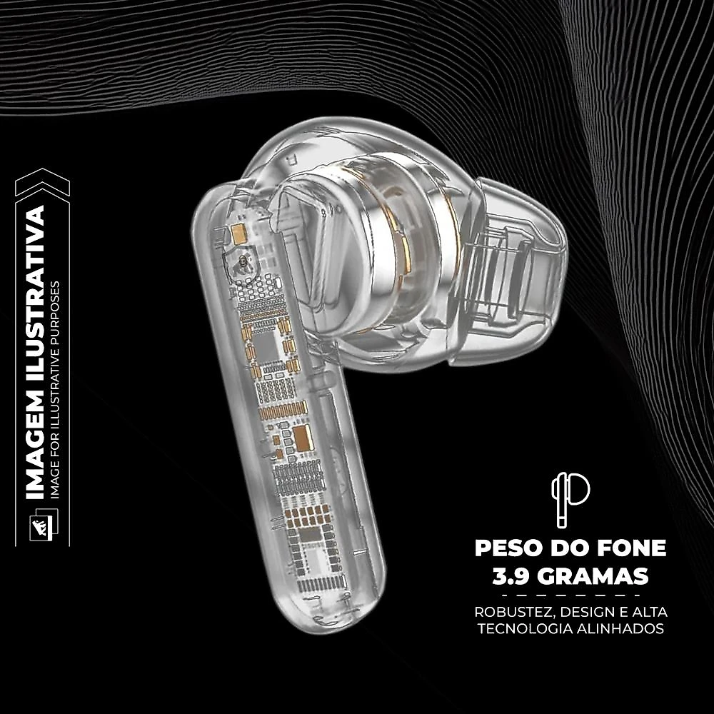 Earbuds - Fone de ouvido Bluetooth - Symetric - Preto - Gshield