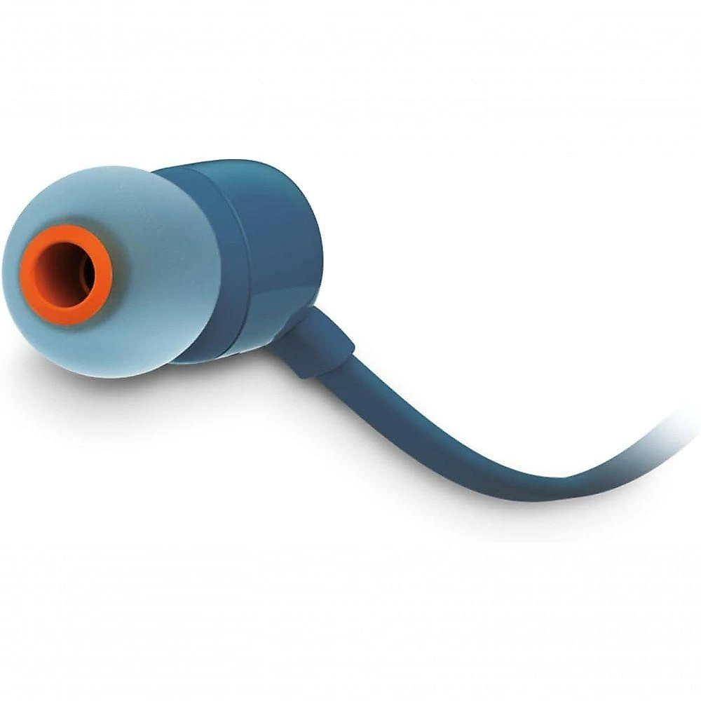 Fone de Ouvido Intra Auricular JBL TUNE 110 com Microfone JBL Pure Bass P2 3,5 mm Azul