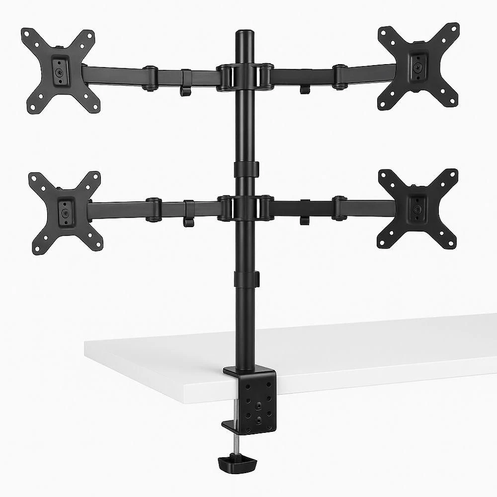 Suporte Articulado para Monitores 4 Telas Gamer Morsa 14 a 30 Polegadas Preto Yeet