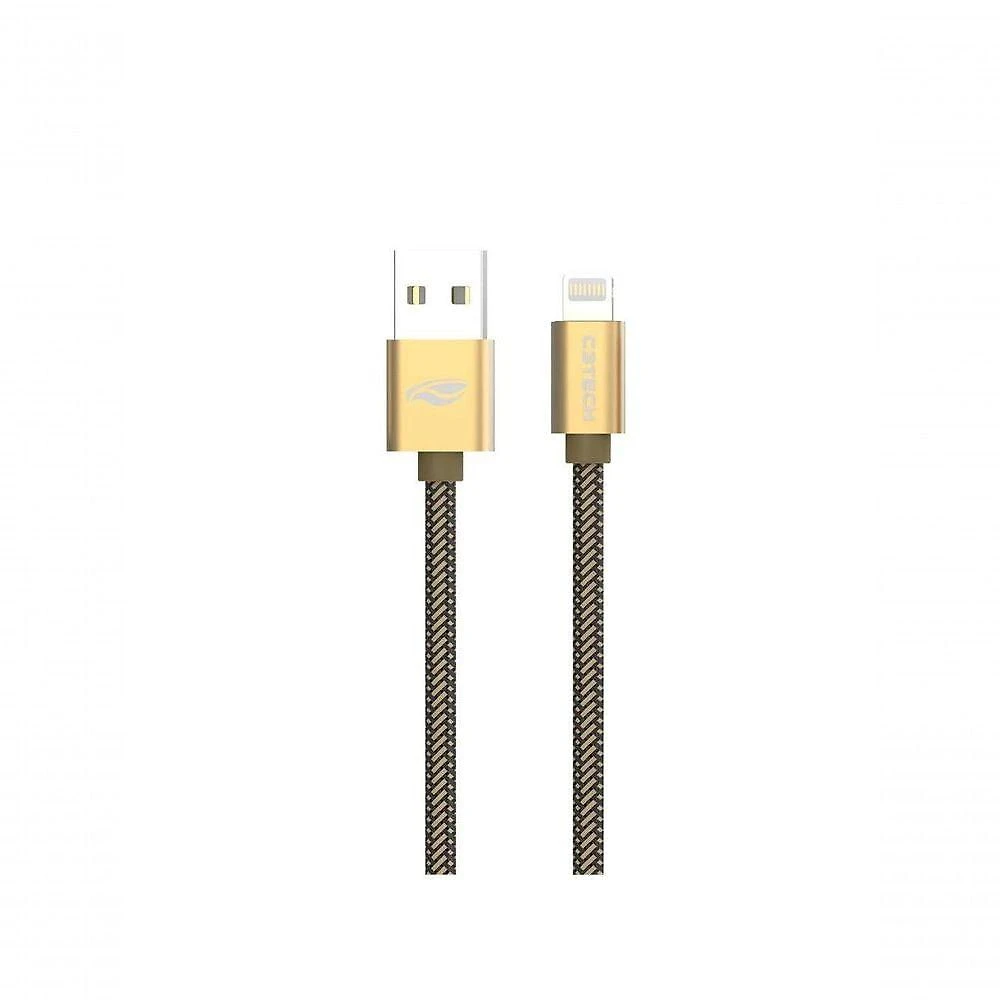 Cabo USB Lightning C3tech CB-210GD para Recarga e Dados 2A 2M Dourado 1 Unidade