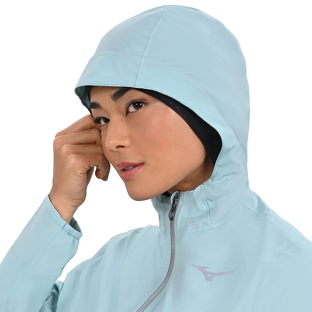 Jaqueta de Corrida Feminina Mizuno Waterproof 20K G Azul