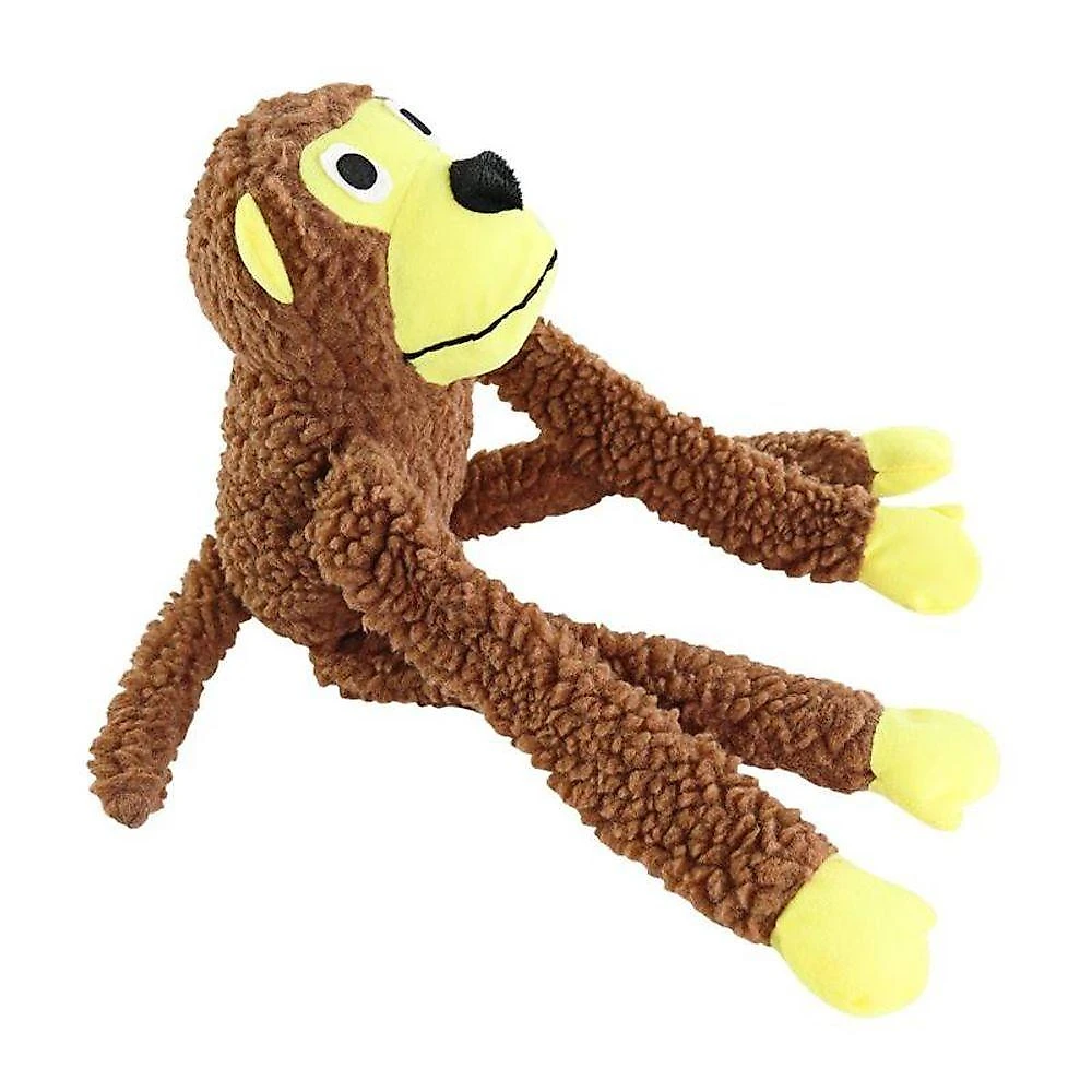 Brinquedo para Pets Napi Macaco Mordedor Grande para Cães Marrom em Poliéster e Algodão 55CM webcontinental-6013400049276