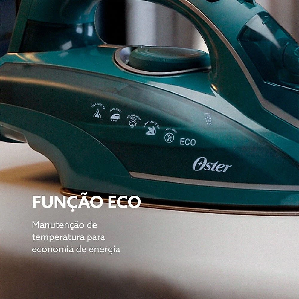 Ferro de Passar a Vapor GCSTDPA8002 Diamond Tech Cabo Giratório 360 graus Oster Cinza - 110V