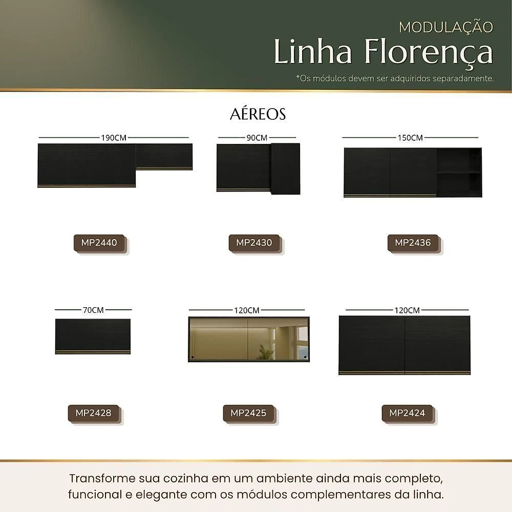 Armário Aéreo de Canto 1 Porta 90CM MDP Porta de Bater Preto Multimóveis