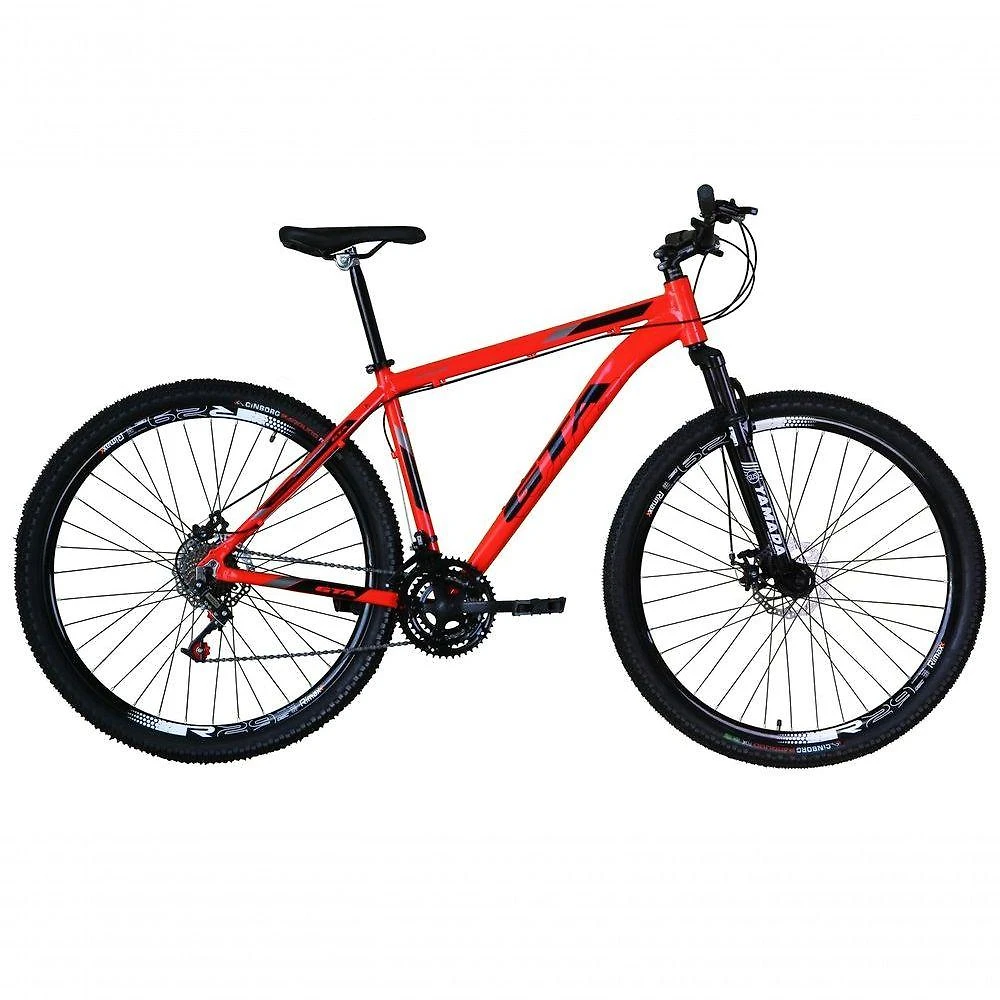 Bicicleta Aro 29 Gta Start Alumínio Mountain Bike 21v Freio A Disco Garfo Suspensão vermelho Tam: 17