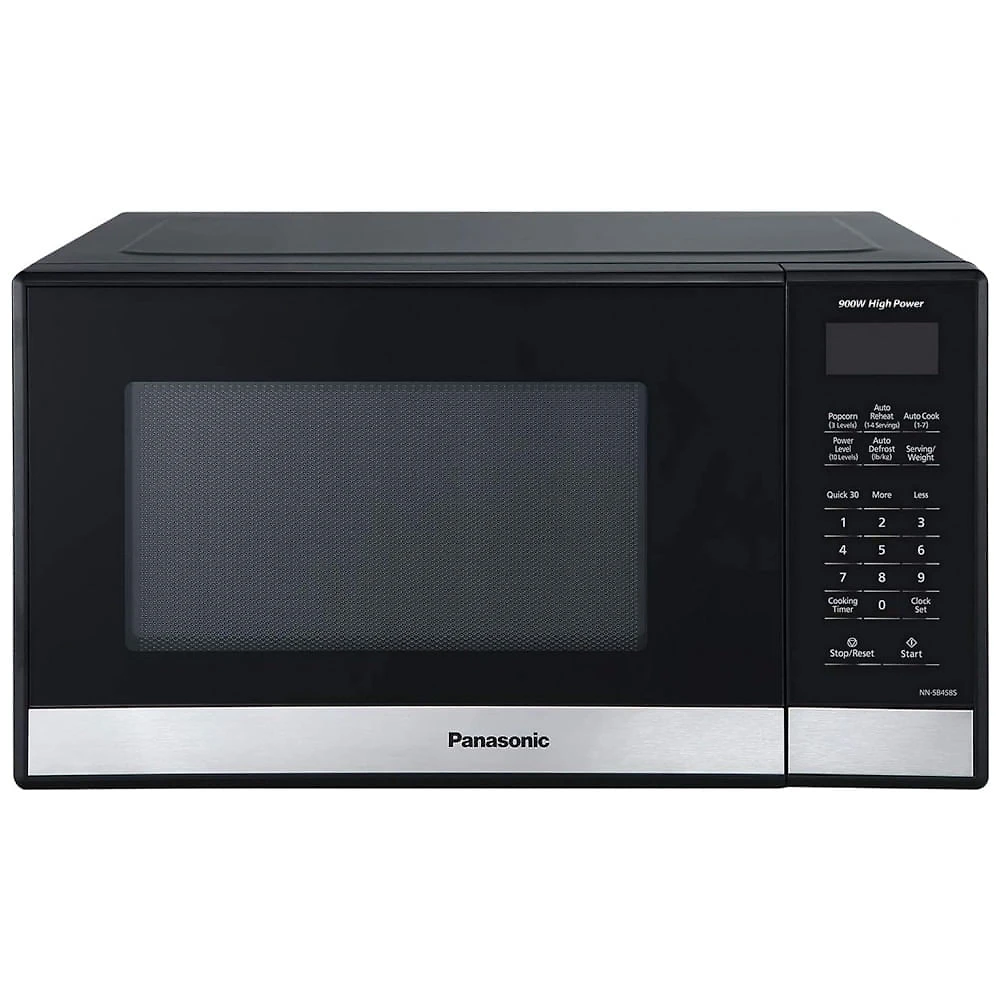 Micro Ondas de Bancada em Aço Inoxidável 25L com 7 Programas, 110V 900W, Panasonic NNSB458S, Preto