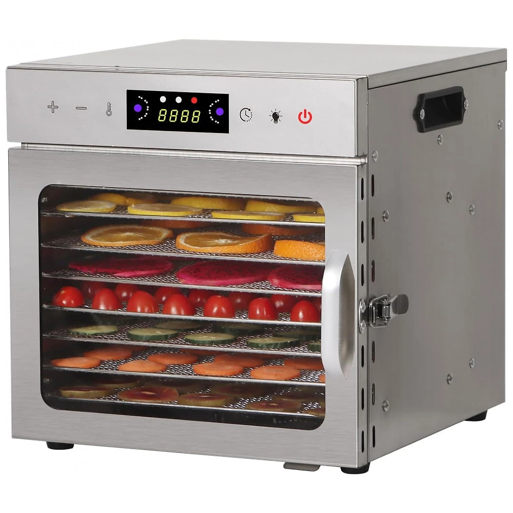 Desidratador de Alimentos Panana, Desidratadores para Carne Seca, Desidratador em Aço Inoxidável para Frutas, Vegetais, Ervas, Cogumelos, Petiscos par