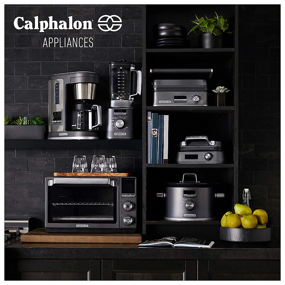 Cafeteira Elétrica Programável Calphalon BVCLDCG1 2.4L em Aço Inoxidável,110V, Cinza