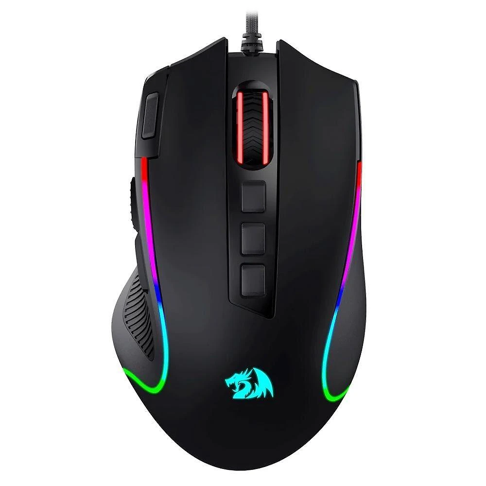 Mouse Gamer Redragon M612-RGB Predator USB 8000 DPI RGB Preto