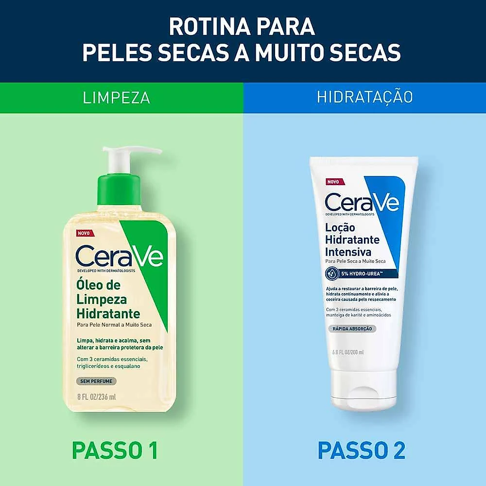 Loção hidratante intensiva cerave 5% hidro-urea 200ml
