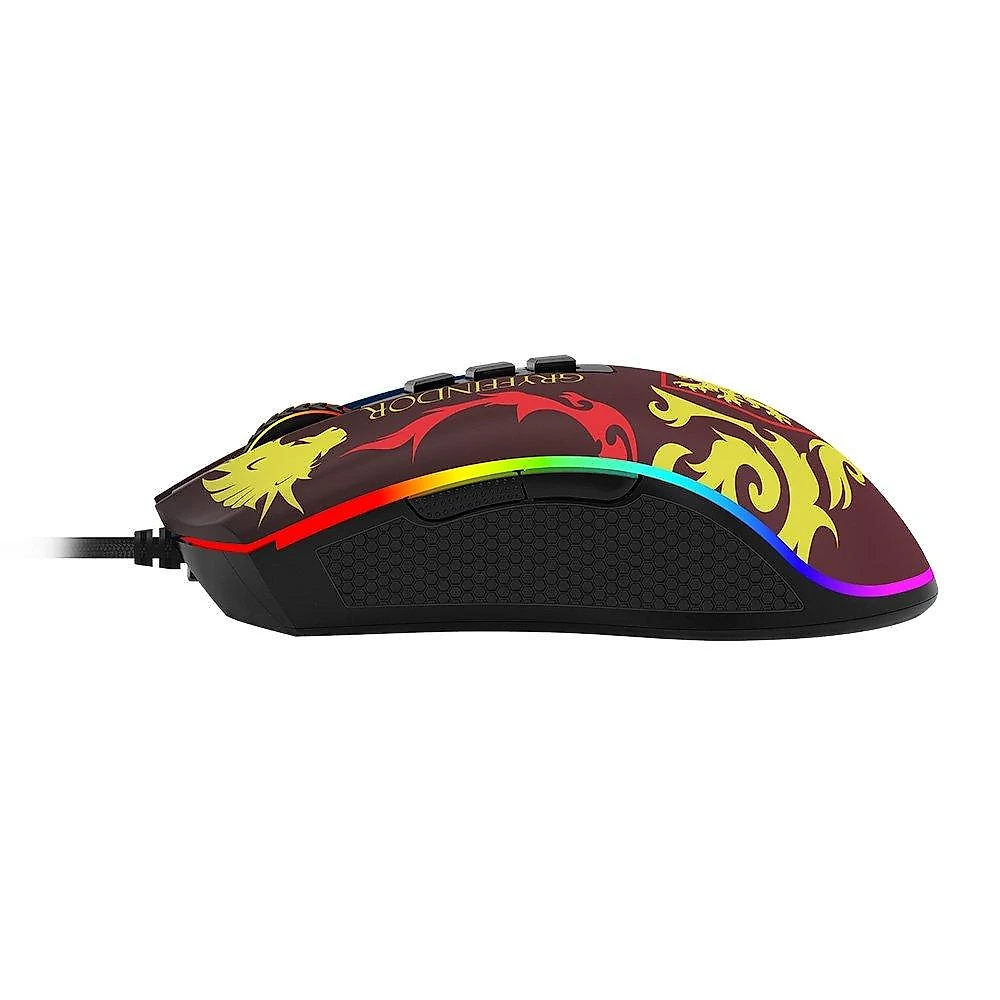 Mouse Gamer Redragon Harry Potter Grifinória, RGB, 12400 DPI, Sensor Pixart PMW3327, USB, Preto e Vermelho - HP-711G