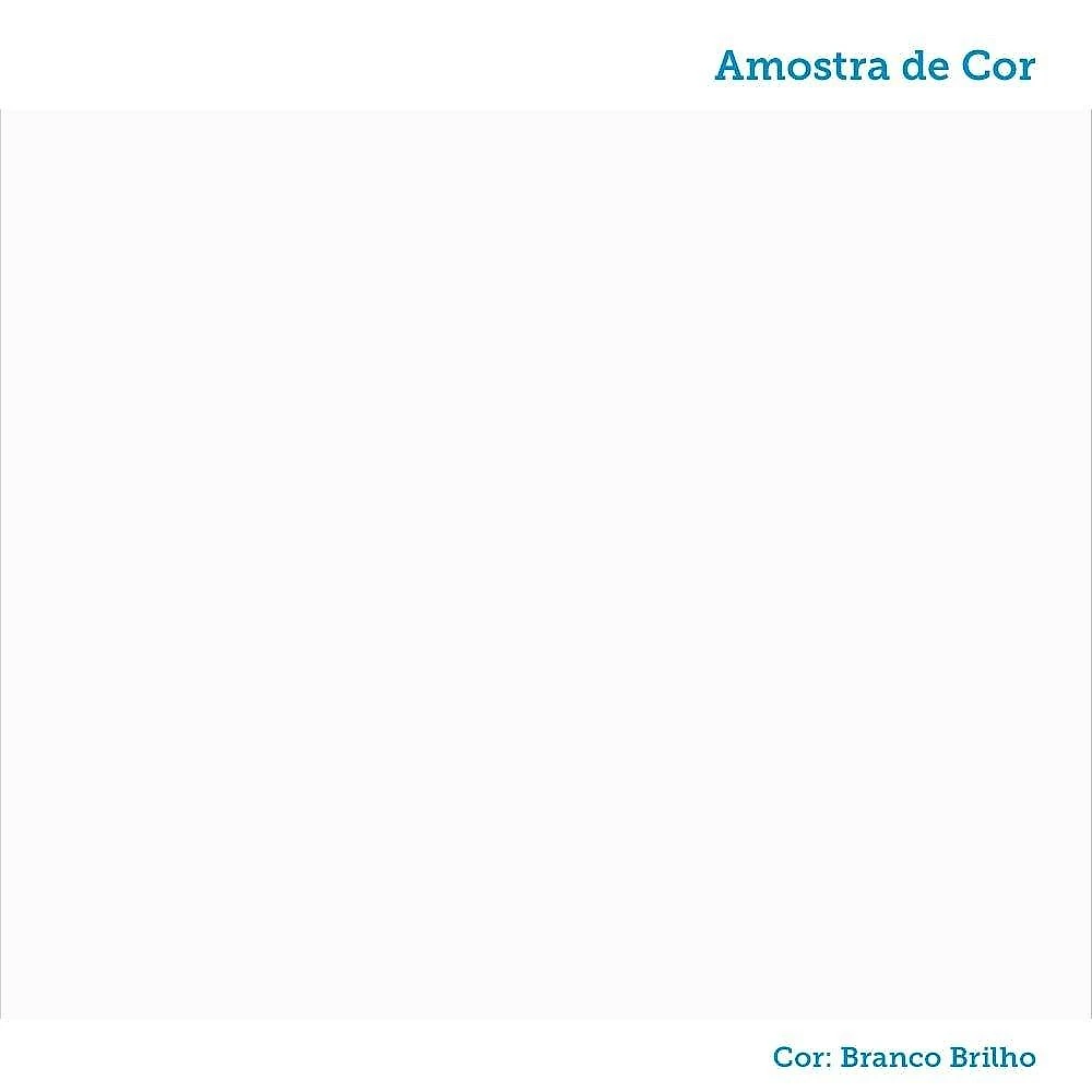 Quarto Infantil com Guarda Roupas 3 Portas e Cômoda com Janelas 100% Mdf Lana Espresso Móveis Branco Brilho