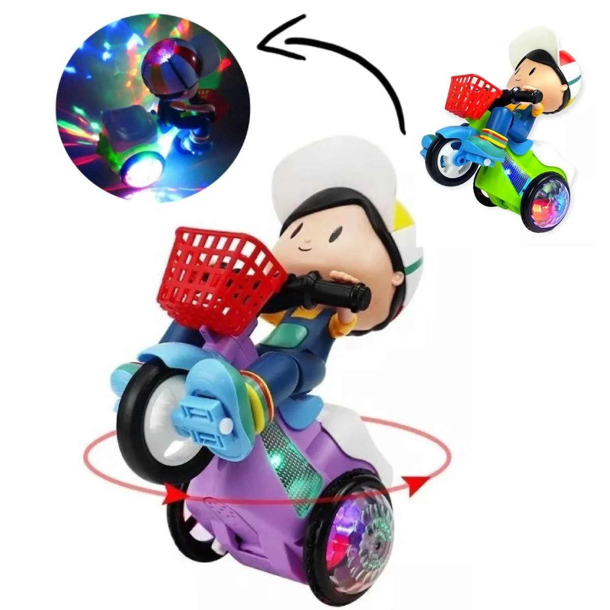 Miniatura Bicicleta Moto Elétrica Brinquedo Grande Pequeno Médio