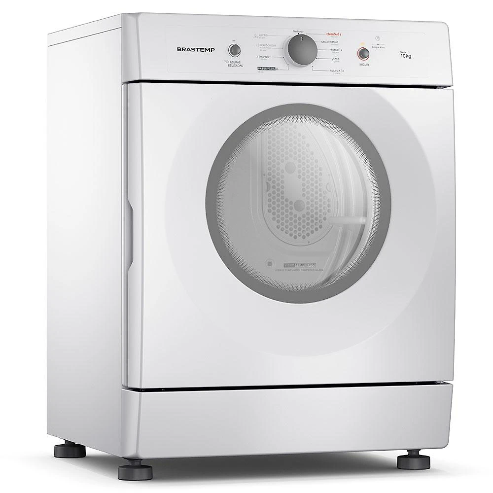 Secadora de Roupas Brastemp 10Kg BSR10BB com Filtro de Fiapos, Branco - 220 Volts