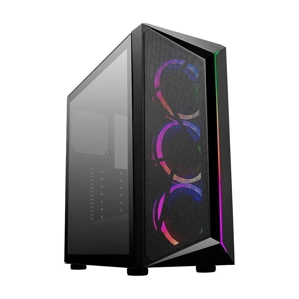 Gabinete Cooler Master Cmp 510 - Argb - Lateral De Vidro Temperado - 3 Fans - Preto - Cp510-kgnn-s00