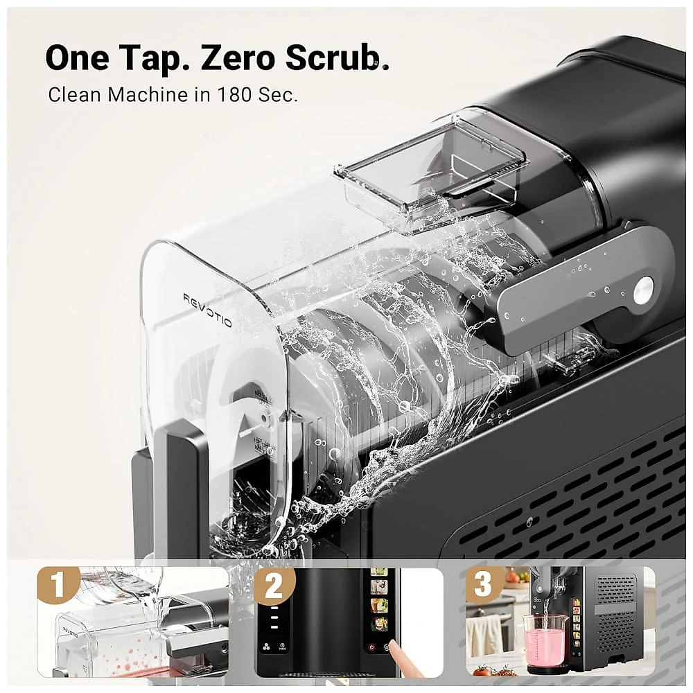 Máquina de Slush Raspadinha REVOTIO RV-S1 2,6L Frozen 6 Programas Auto Limpeza LED 240V