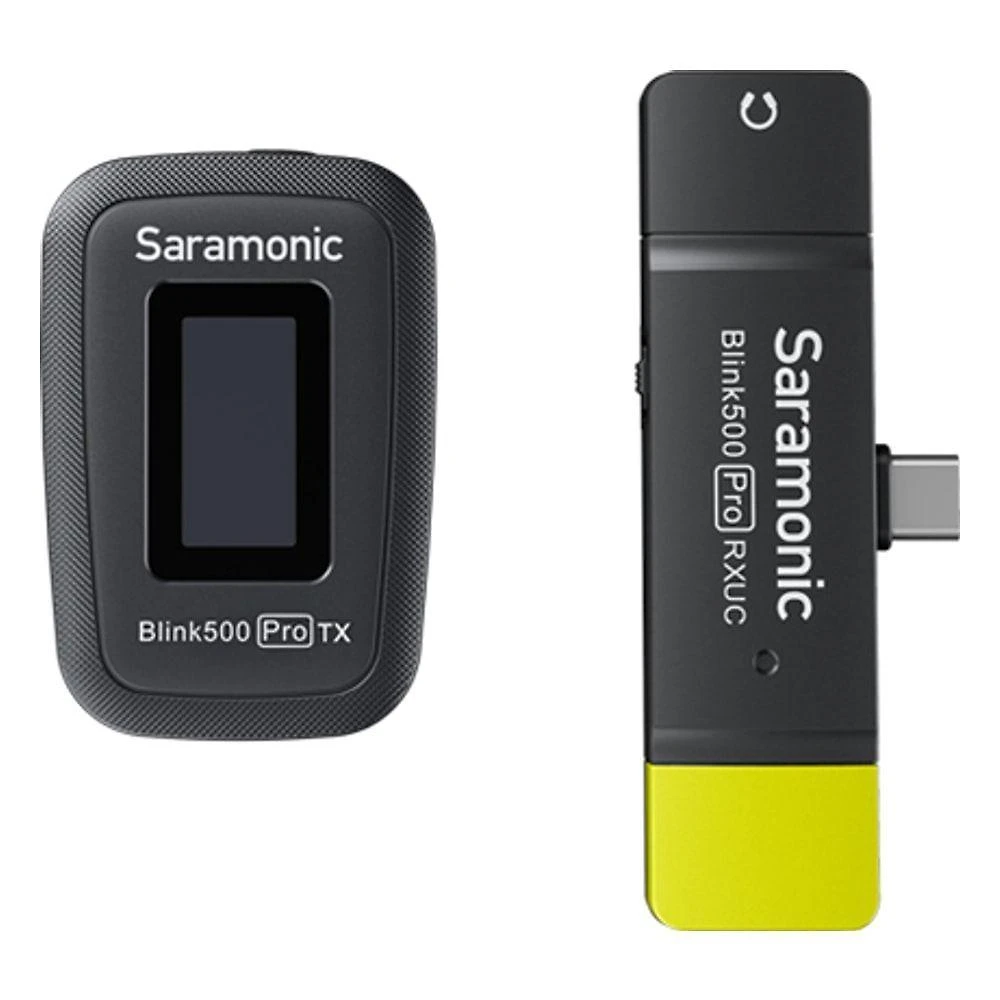 Sistema de Microfone sem Fio Saramonic Blink500 Pro B5 USB-C para Celular e Tablet 5V Preto