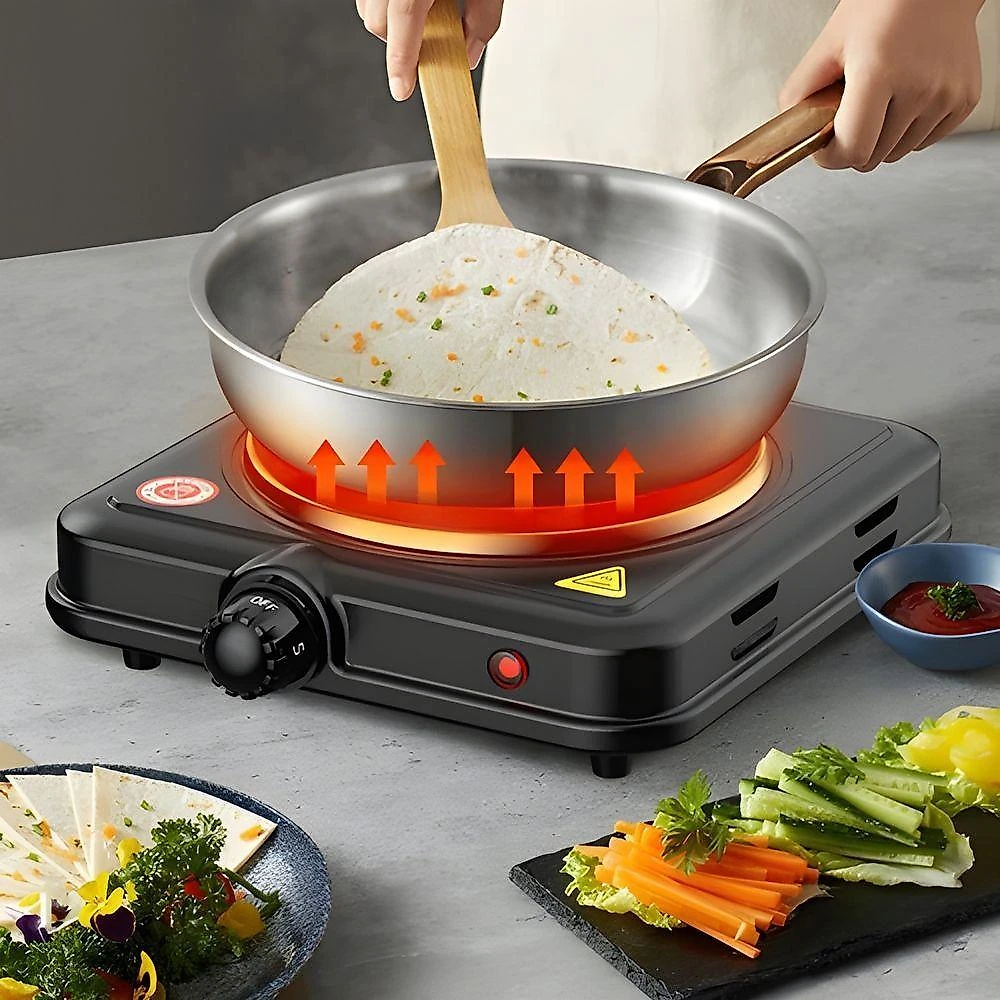 Fogareiro Elétrico Cooktop Clink 1 Boca Portátil Ferro Fundido com Temperatura