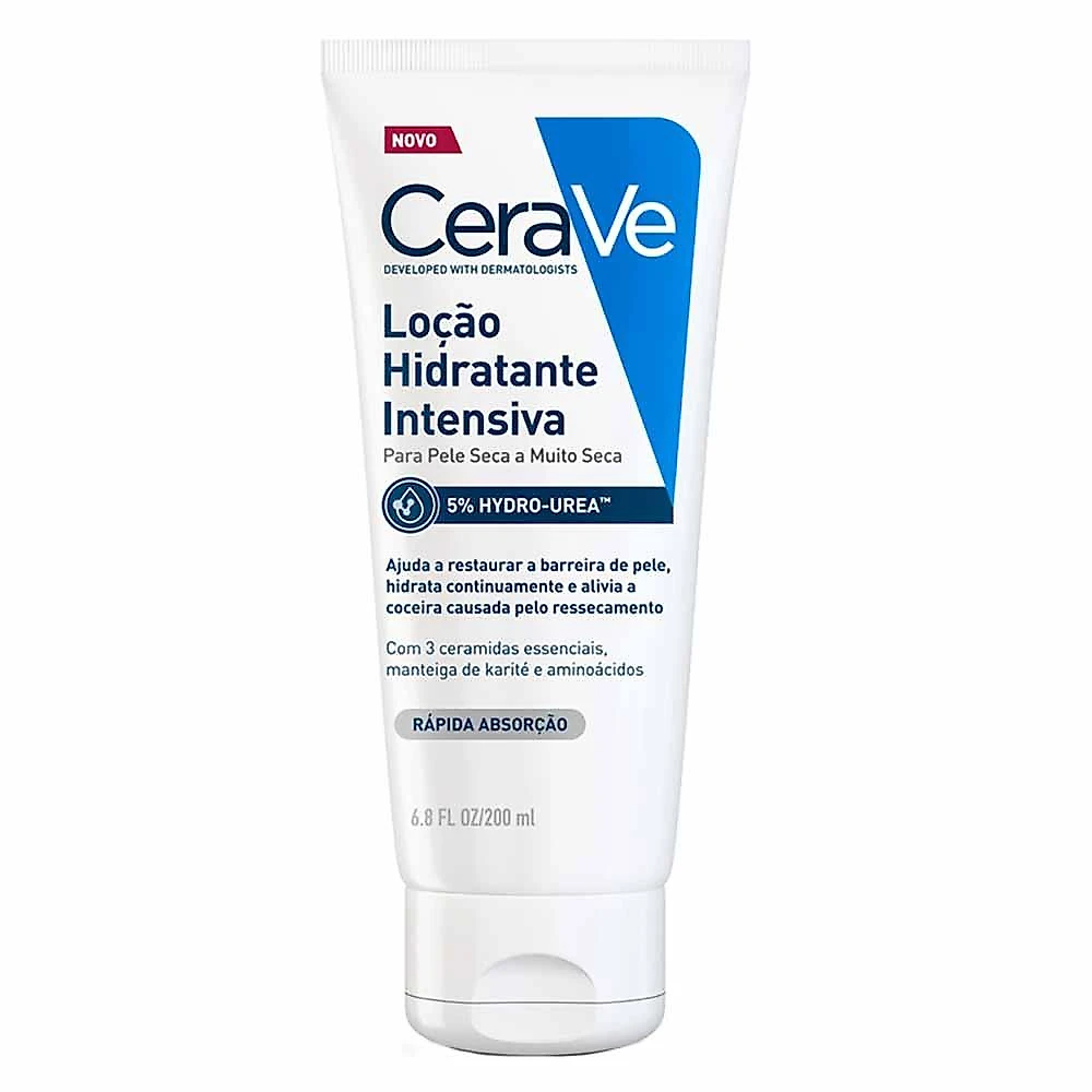 Loção hidratante intensiva cerave 5% hidro-urea 200ml