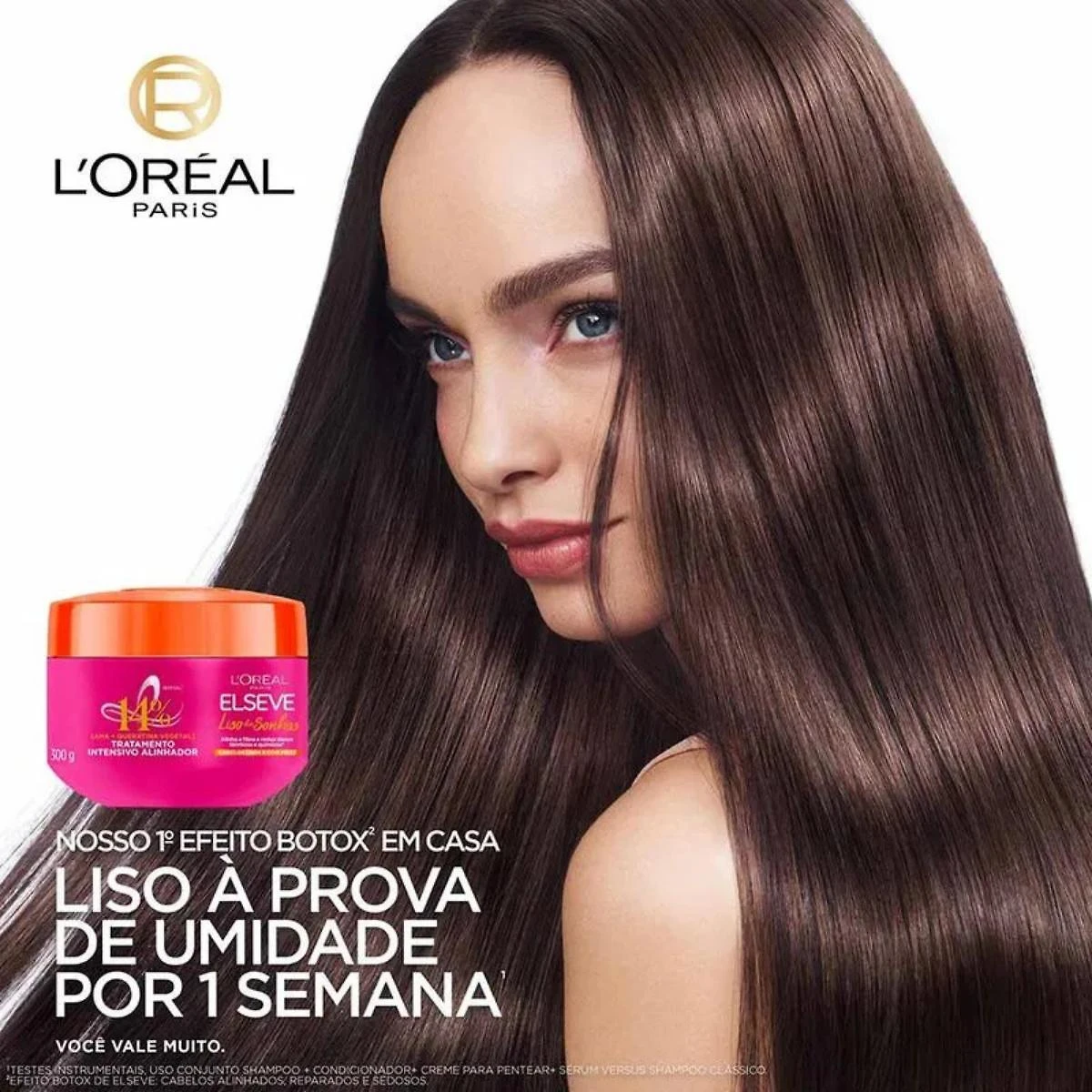 Miniatura Kit Novo Liso Dos Sonhos Loreal Elseve Mascara Creme Pentear