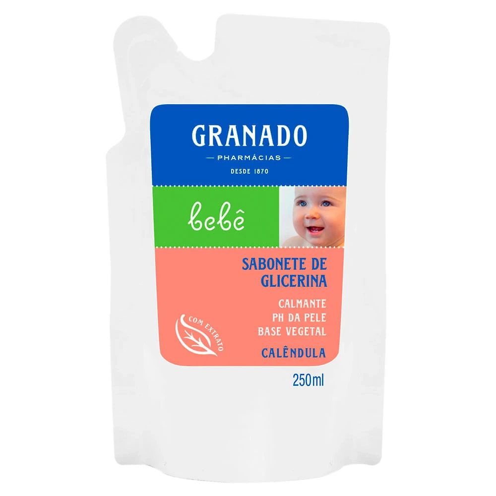 Sabonete Líquido de Glicerina Granado Bebê Calêndula Refil 250ml