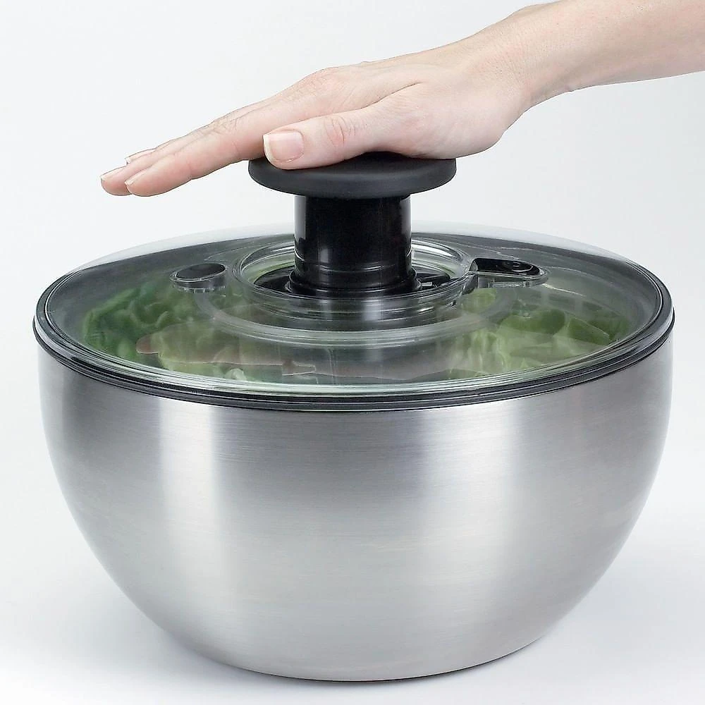 Lava E Seca Saladas 5 Litros Em Aço Inox Oxo
