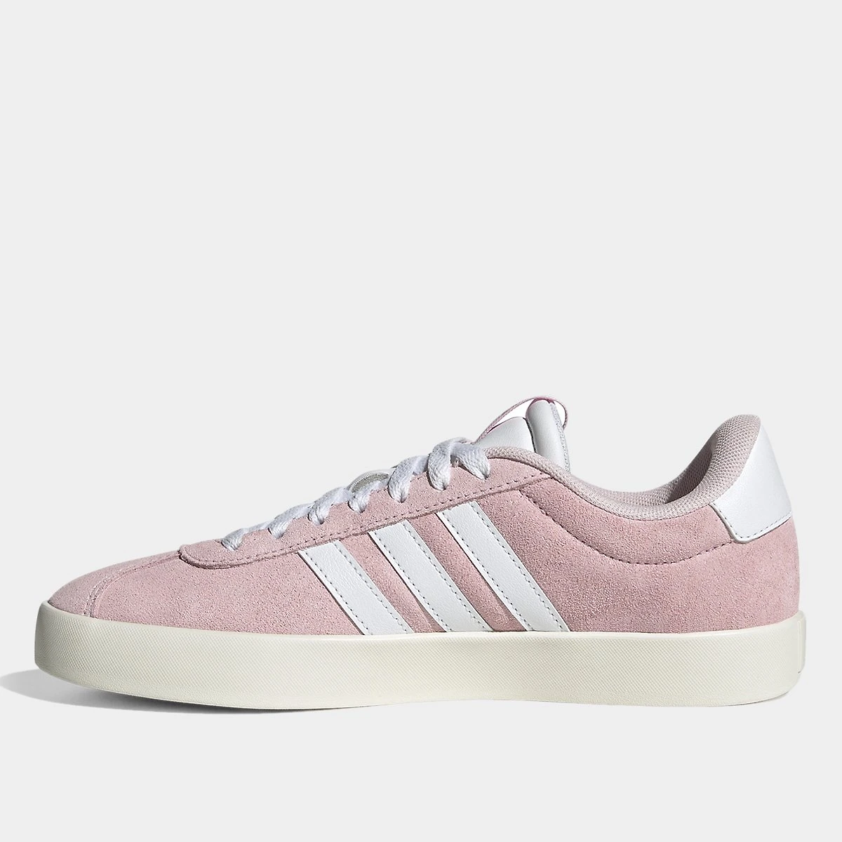 Tênis Couro Adidas Vl Court 3 0 Feminino Rosa+Branco - 34
