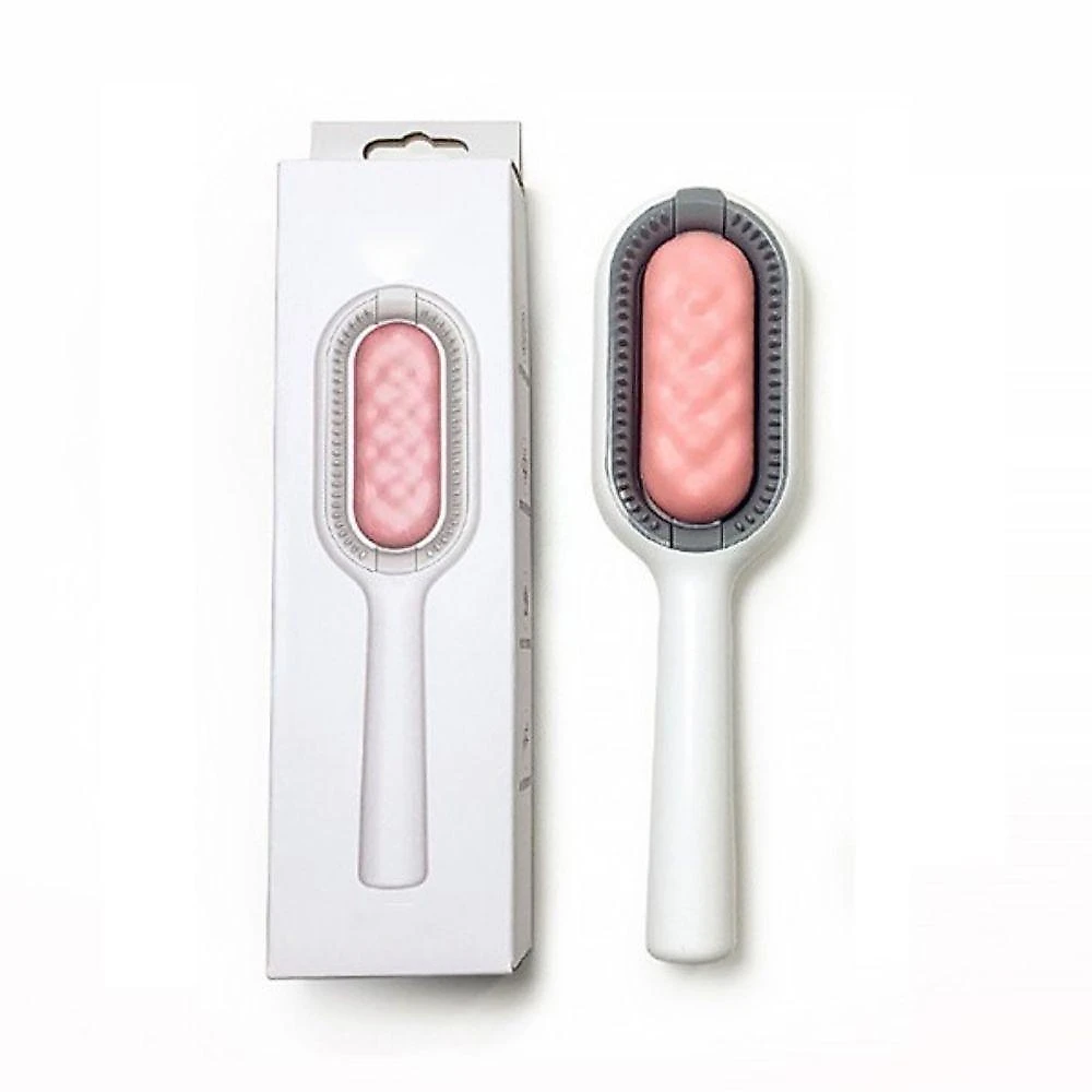 Escova de Cabelo para Animais de Estimação OEM para Cães e Gatos Silicone Rosa 19cm 1 Unidade