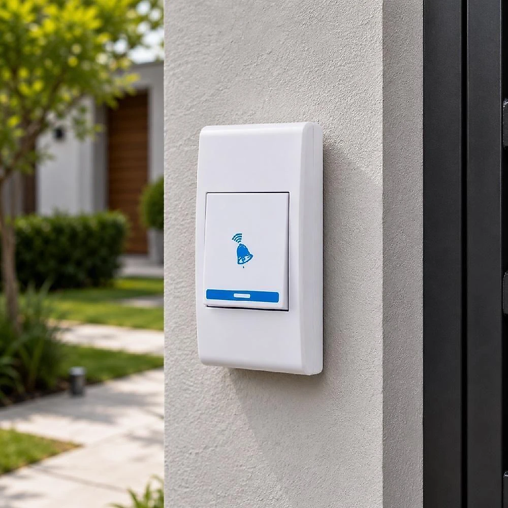 Campainha sem Fio Residencial Comercial 32 Toques Wireless Longo Alcance Branco Bivolt