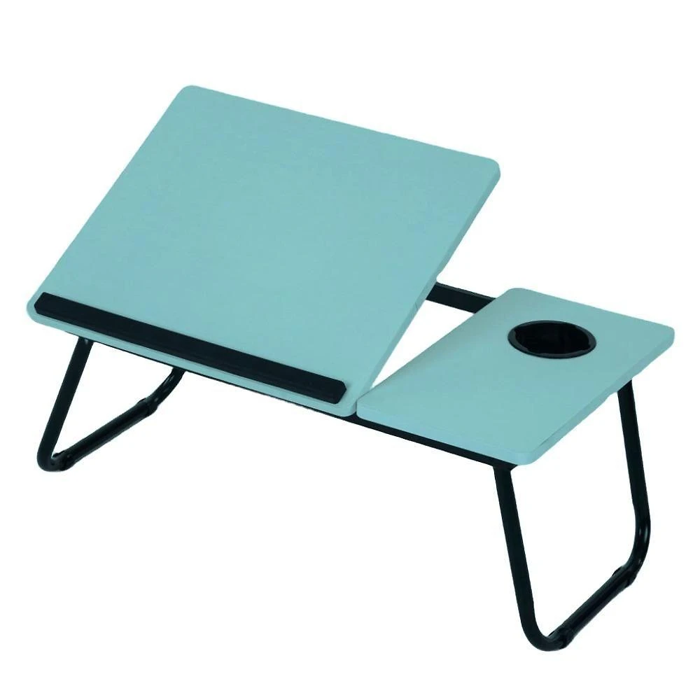 Mesa Dobrável para Laptop Suporte Notebook Multifuncional Azul Utibom
