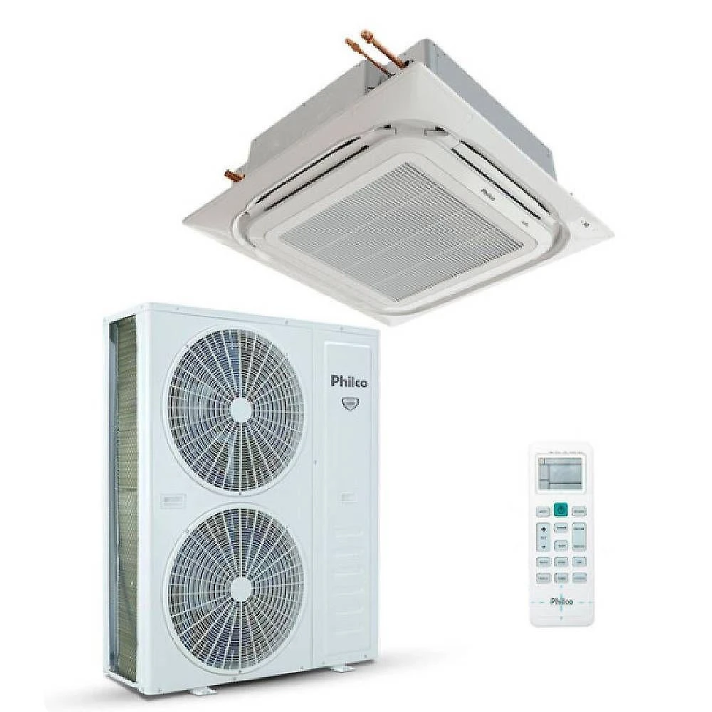Ar condicionado split cassete philco eco inverter 48000 btu quente e frio 220v pac48000icqfm16