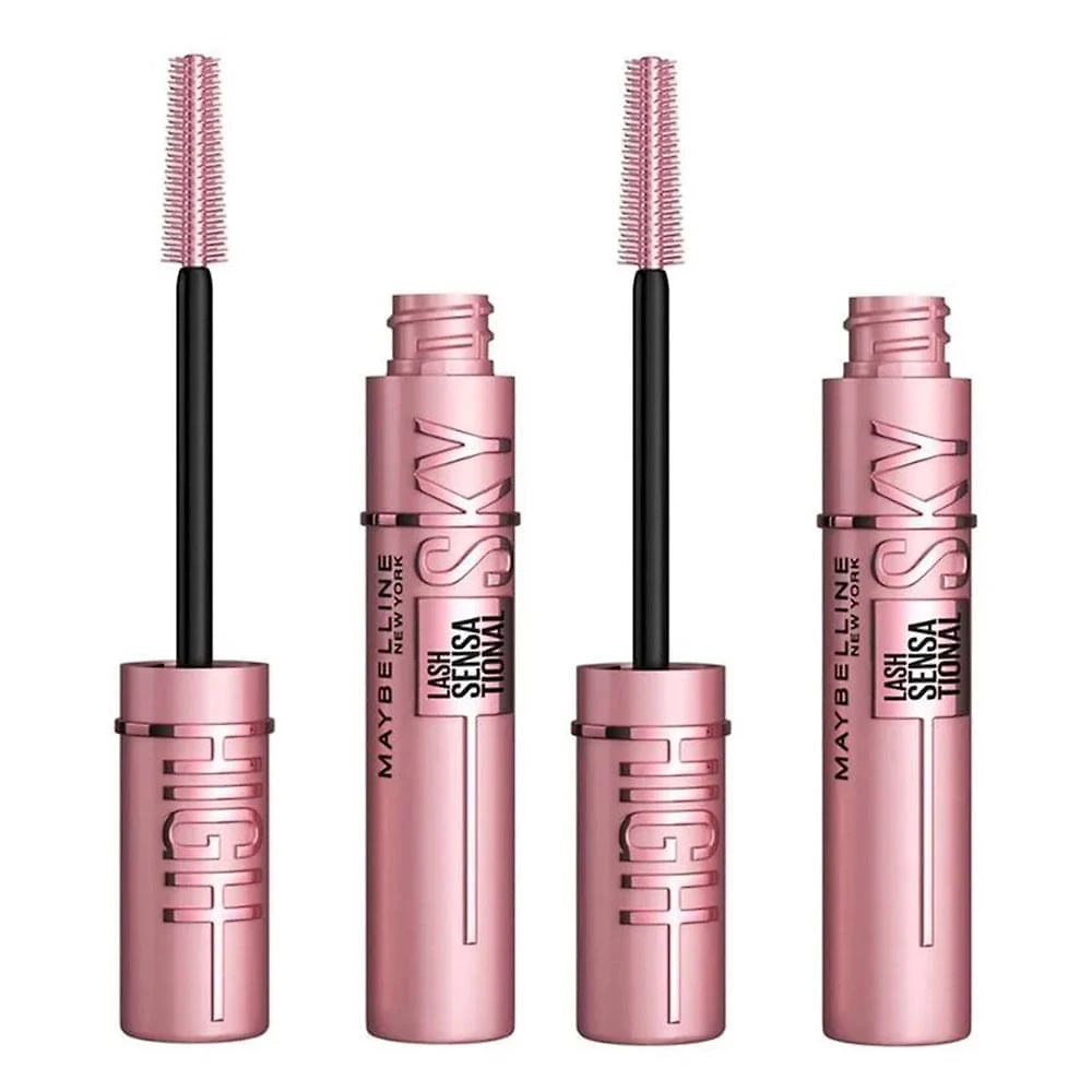 Maybelline NY Lash Sensational Sky High Máscara de Cílios Lavável Kit com 2 unidades